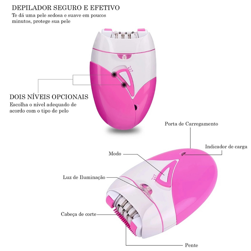 Depilador Elétrico Feminino |  Pele Macia e Sedosa como sempre desejou!