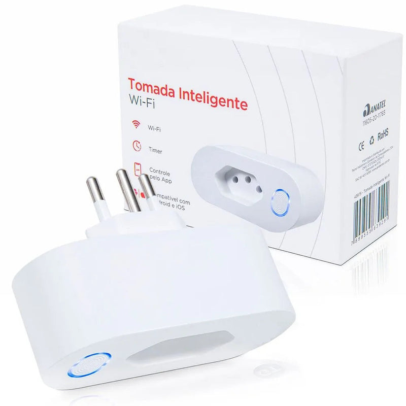 Tomada Inteligente Wi-Fi GT | Tecnologia à prova de fogo ABS+PC | Controle Tudo a Distancia